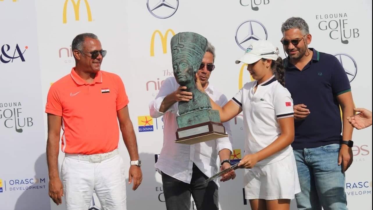 المغربية صوفيا تتوج بكأس نفرتيتى للجولف وبطولة مصر الدولية 