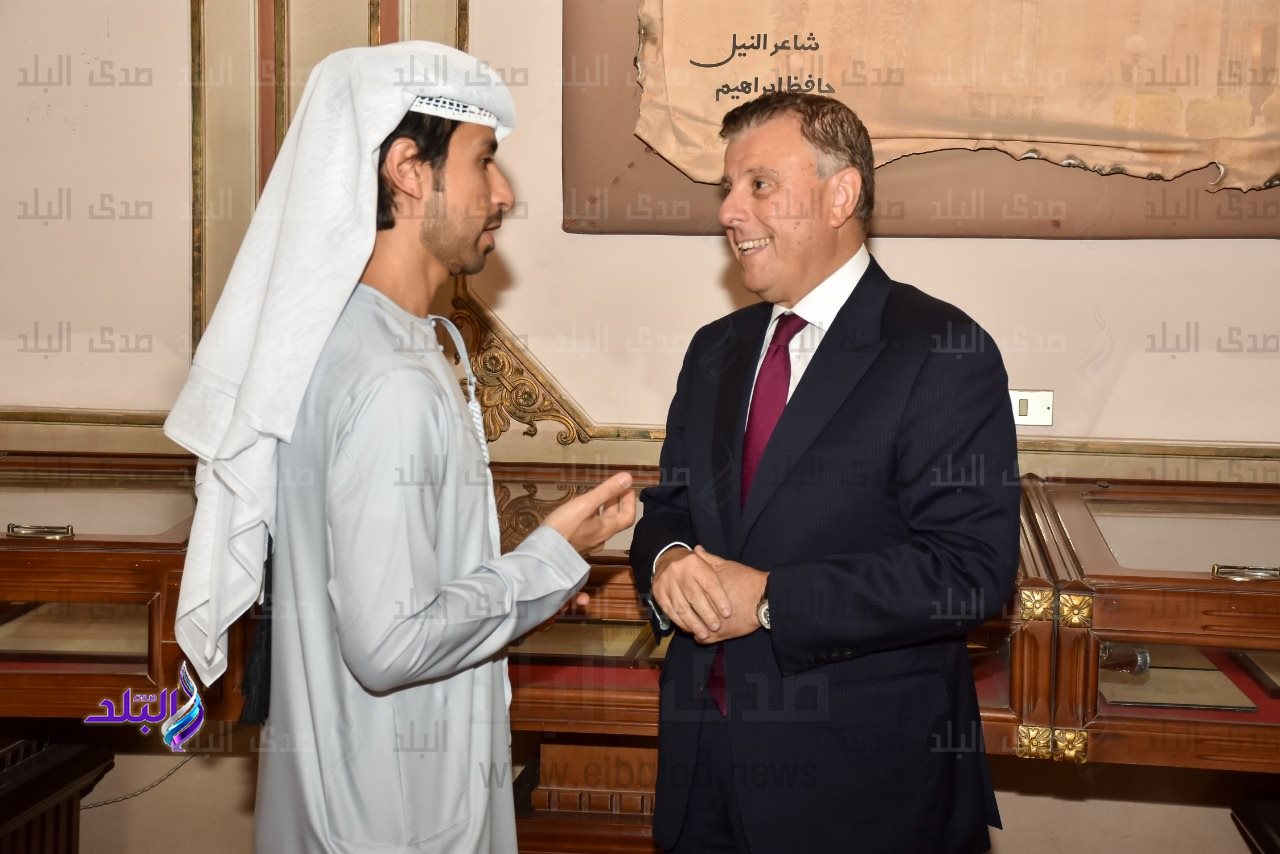 رئيس جامعة عين شمس يستقبل الملحق الثقافي لدولة الإمارات العربية المتحدة