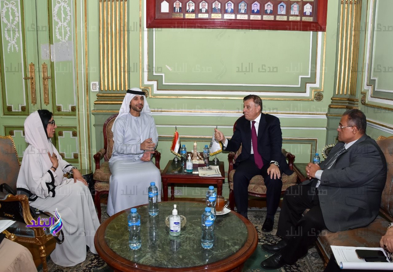 رئيس جامعة عين شمس يستقبل الملحق الثقافي لدولة الإمارات العربية المتحدة