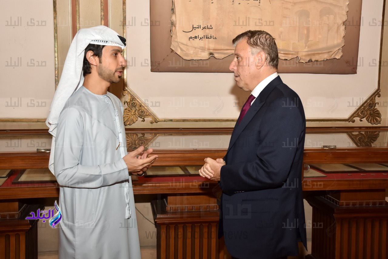 رئيس جامعة عين شمس يستقبل الملحق الثقافي لدولة الإمارات العربية المتحدة