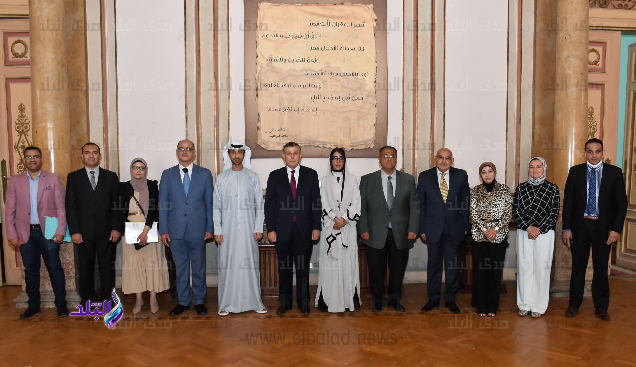 رئيس جامعة عين شمس يستقبل الملحق الثقافي لدولة الإمارات العربية المتحدة