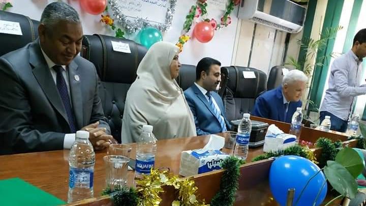 رئيسة الحي خلال حفل التكريم 