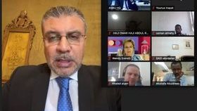 جانب من الاجتماع  عبر برنامج زووم 