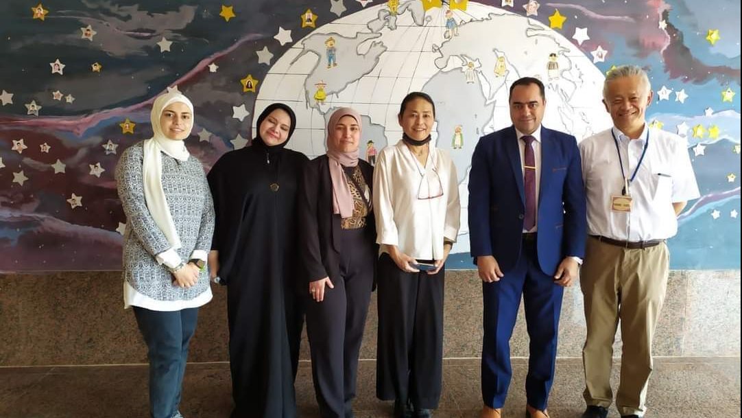 منظمة JICA تشيد بالجهود المبذولة بالمدرسة المصرية اليابانية 