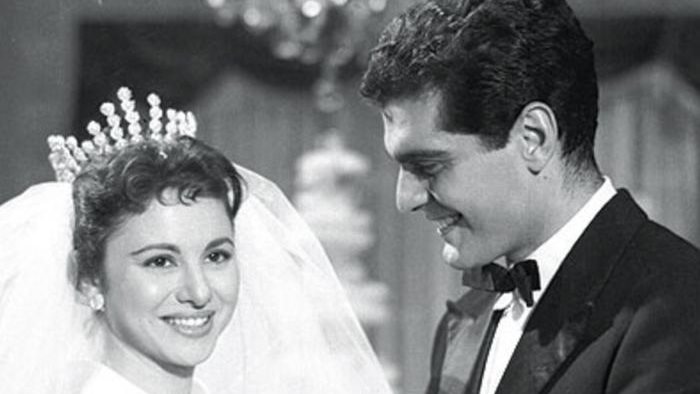 عمر الشريف وفاتن حمامة