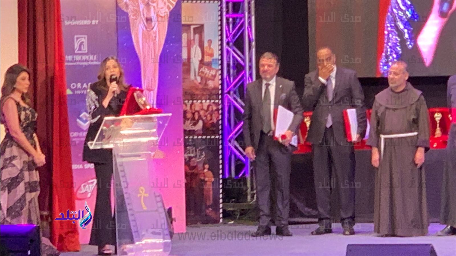 مهرجان المركز الكاثوليكي يكرم بشرى وأحمد سلامه