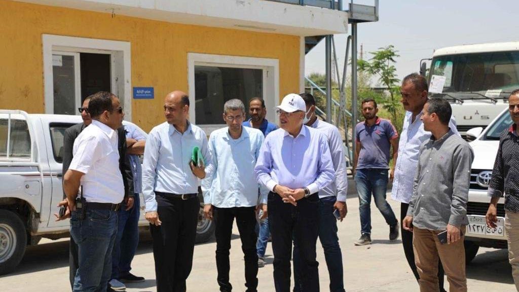 محافظ المنيا بمصنع تدوير المخلفات البلدية 