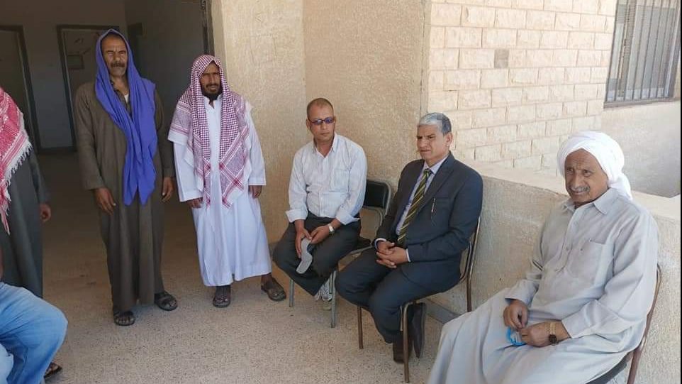 زيارة رئيس مدينة الحسنة الي الوحدة المحلية بالجفجافة