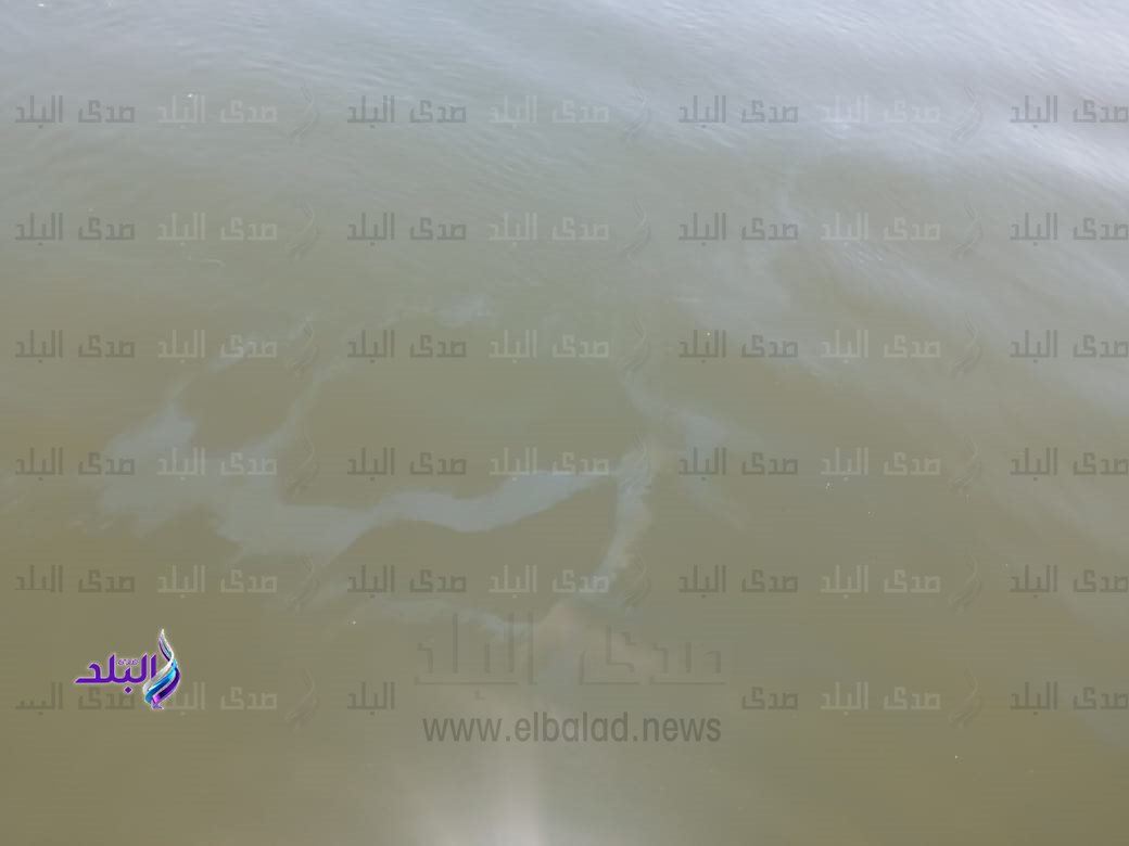ظهور بقعة سولار أمام مآخذ محطة مياه شطورة بسوهاج