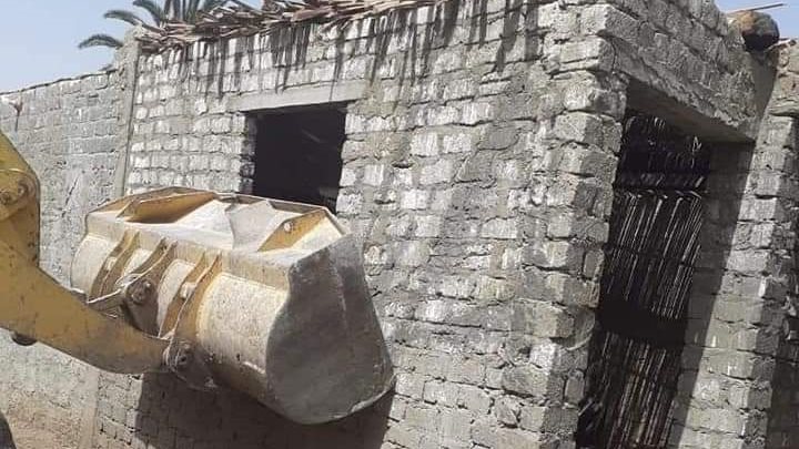 إزالة التعديات على الأراضي الزراعية بالمنيا 