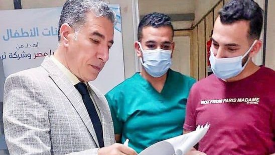مدير الطب العلاجى يتفقد مستشفى الاطفال