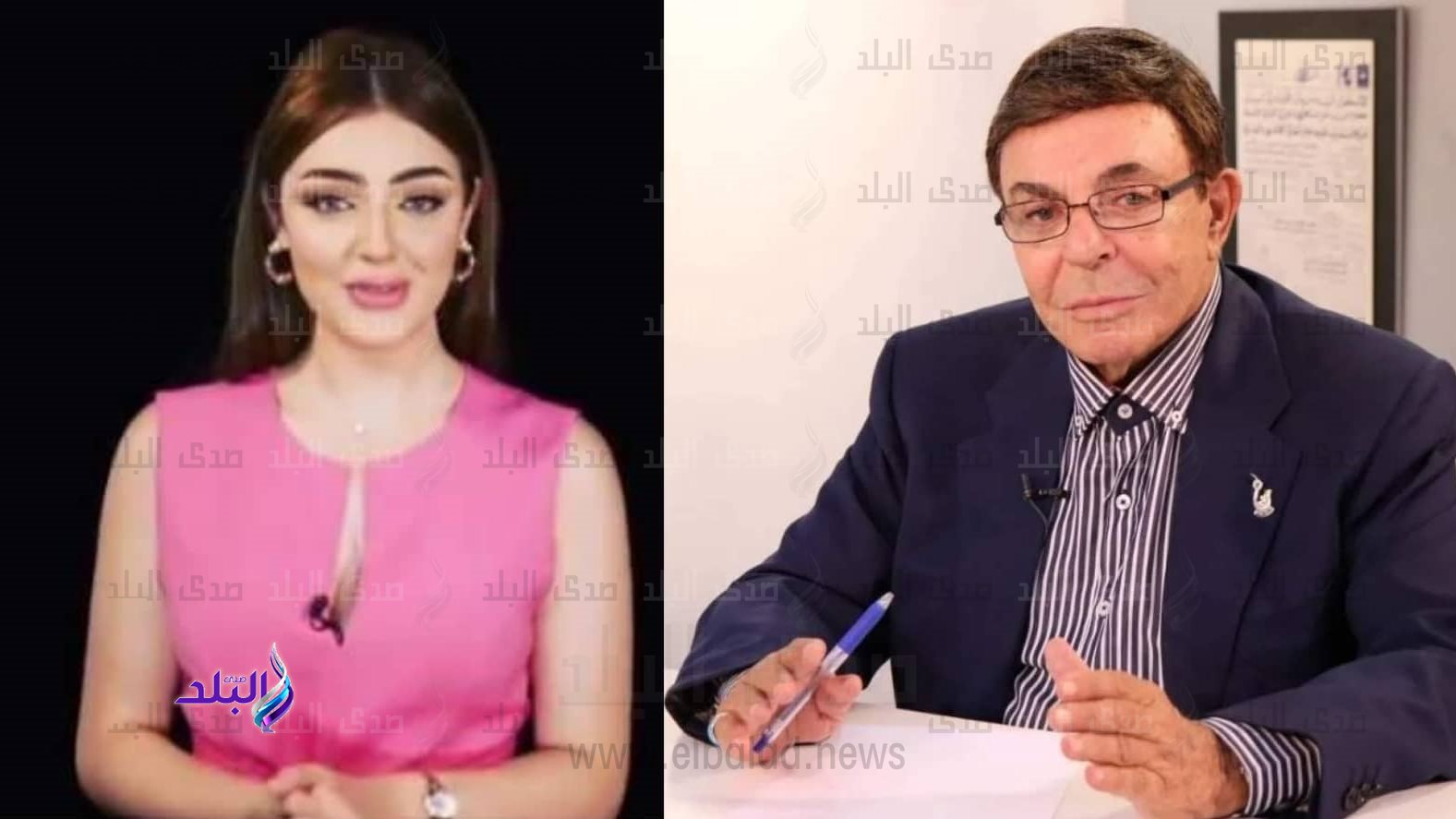 الفنان الراحل سمير صبري والإعلامي سيدرا سامر