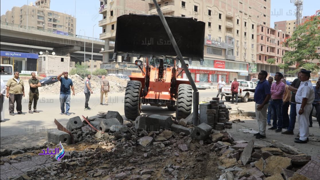 حملات لإزالة التعديات والبروز والمنشأت المخالفة 