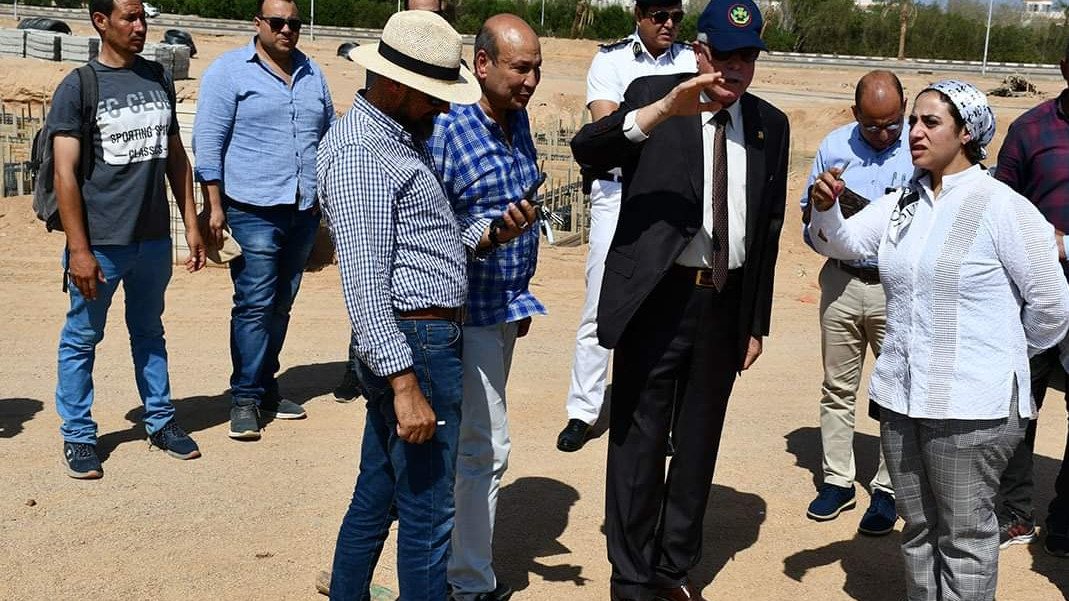 فودة يتابع اعمال إنشائية 