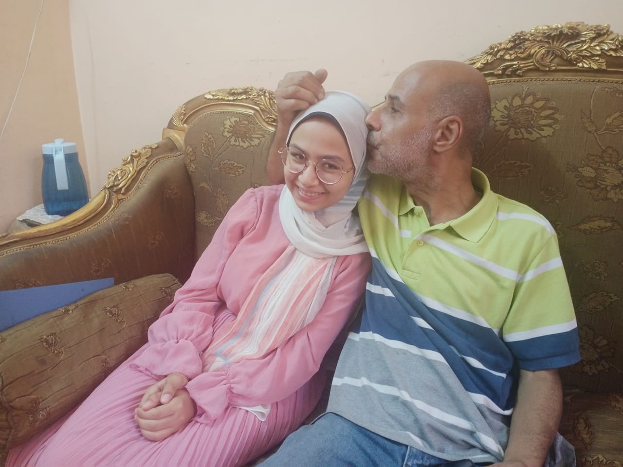 مريم ووالدها 