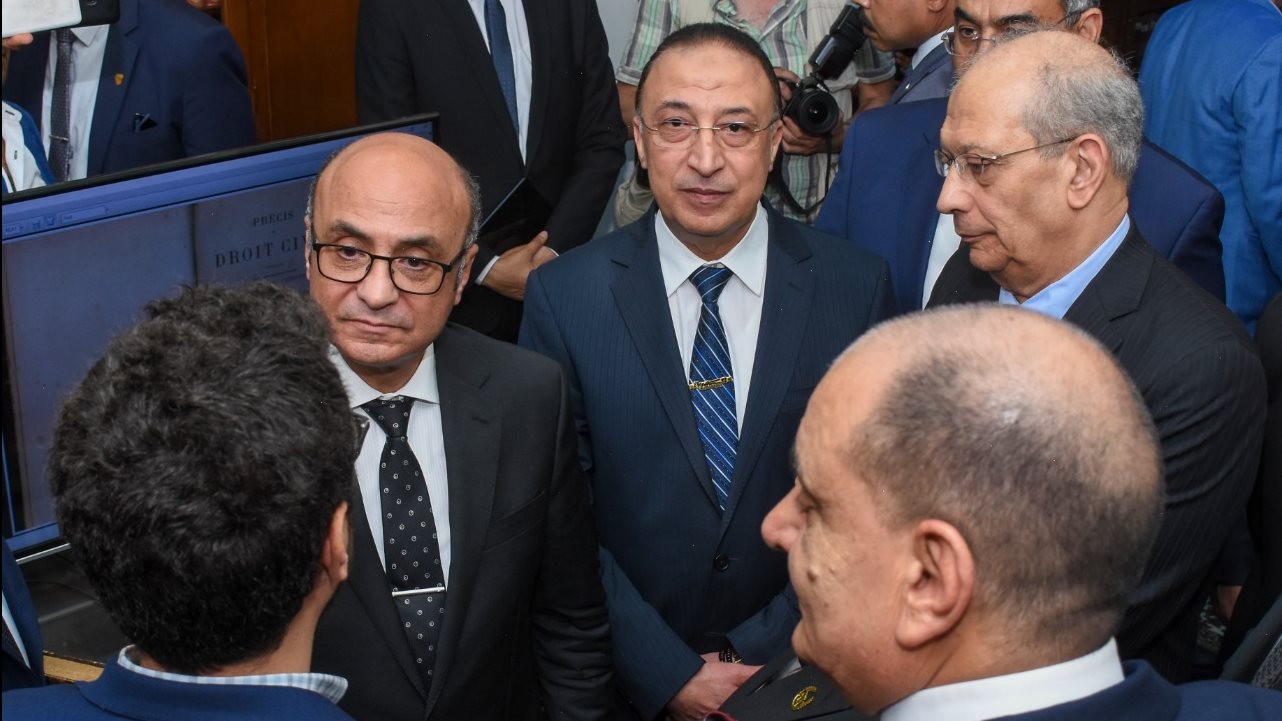 محافظ الإسكندرية ووزير العدل في محكمة الحقانية 
