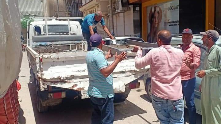 رفع الاشغالات في البحيرة