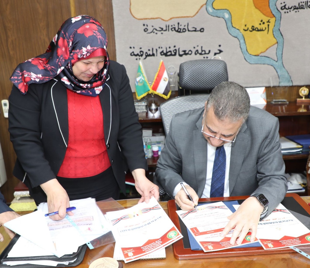 محافظ المنوفية يعتمد نتيجة الشهادة الاعدادية