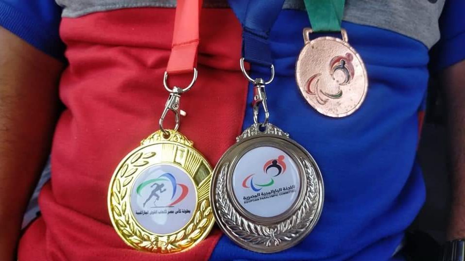 ذهبية لنادي المعاقين بشمال سيناء 