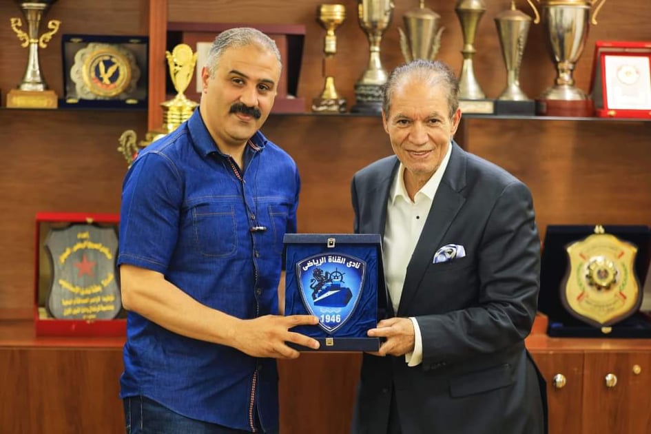 الكومي يستقبل رئيس نادي القناة 