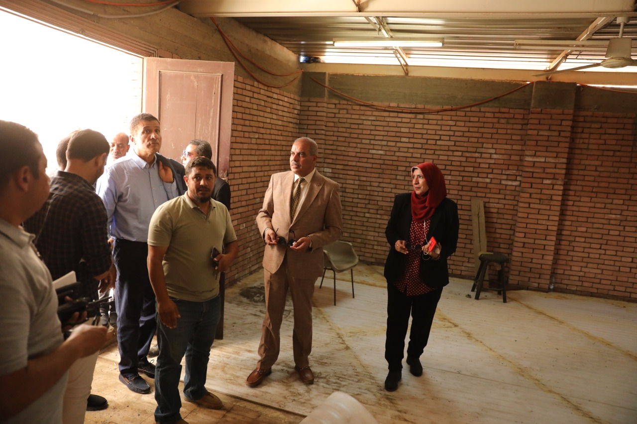 رئيس جامعة الأزهر يتفقد مسجد المدينة 