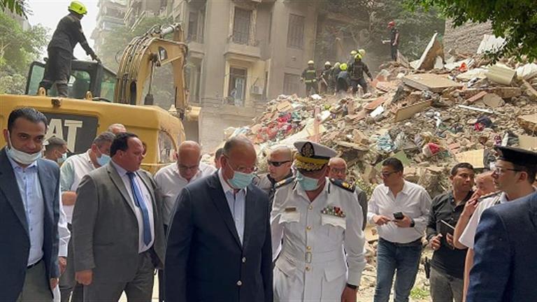 محافظ القاهرة يتفقد موقع العقار 