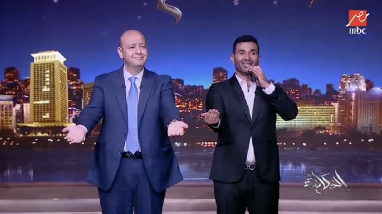 احمد سعد وعمرو اديب