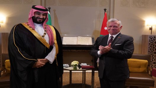 العاهل الأردني وولي العهد السعودي