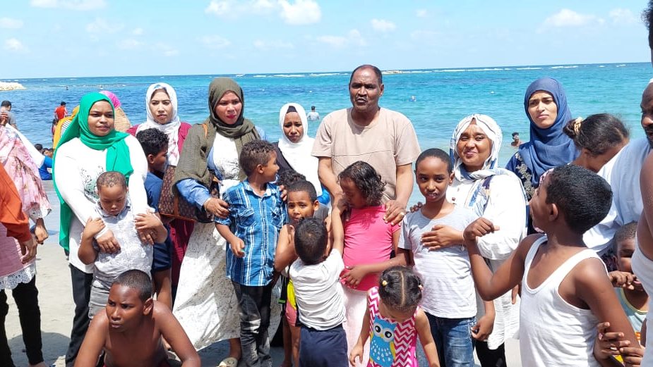 ذوي الهمم في شاطئ المندرة المجاني