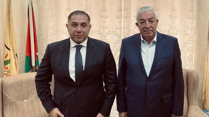 نائب رئيس حركة فتح يستقبل السفير المصري في رام الله