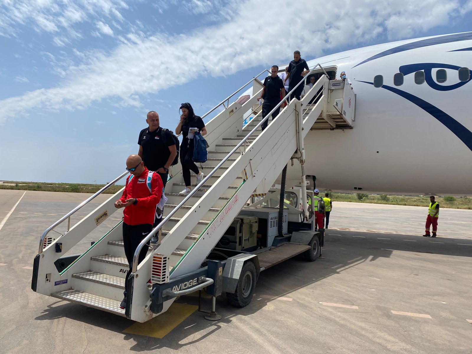 بعثة مصر تصل الجزائر 