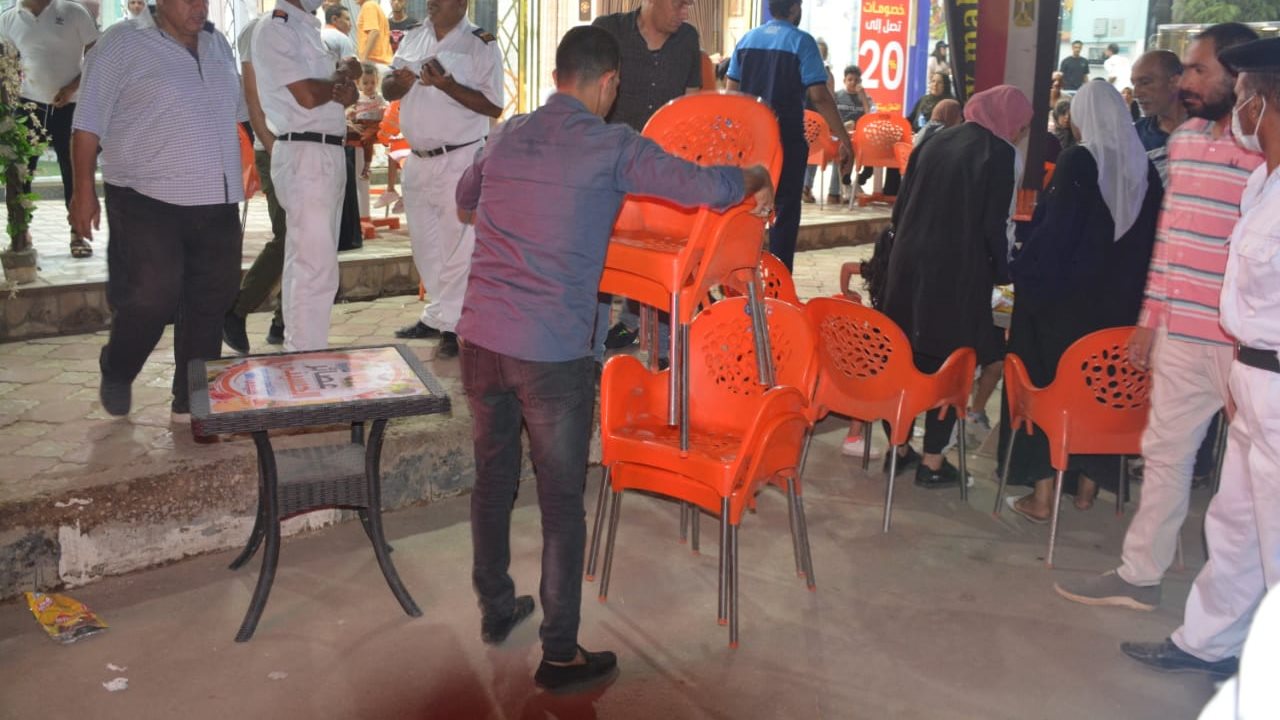 رفع الإشغالات بحي شرق شبرا الخيمة