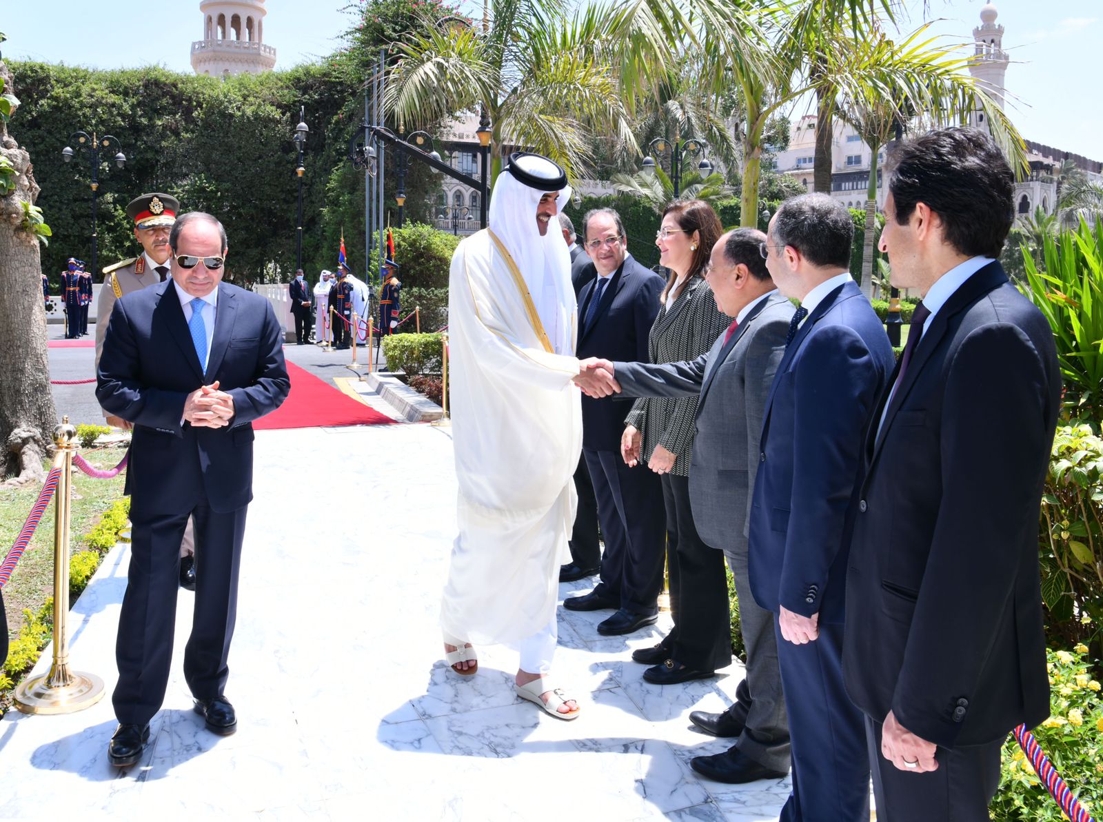 زيارة أمير قطر للقاهرة