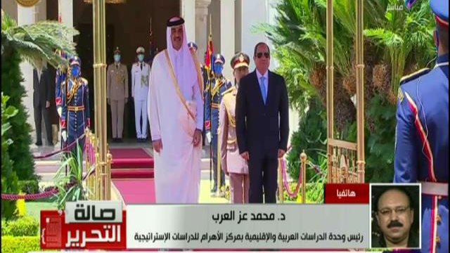 الرئيس السيسي وامير قطر 