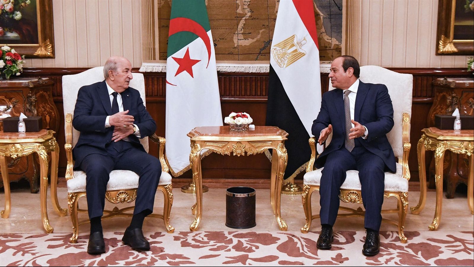 الرئيس السيسي والرئيس تبون 