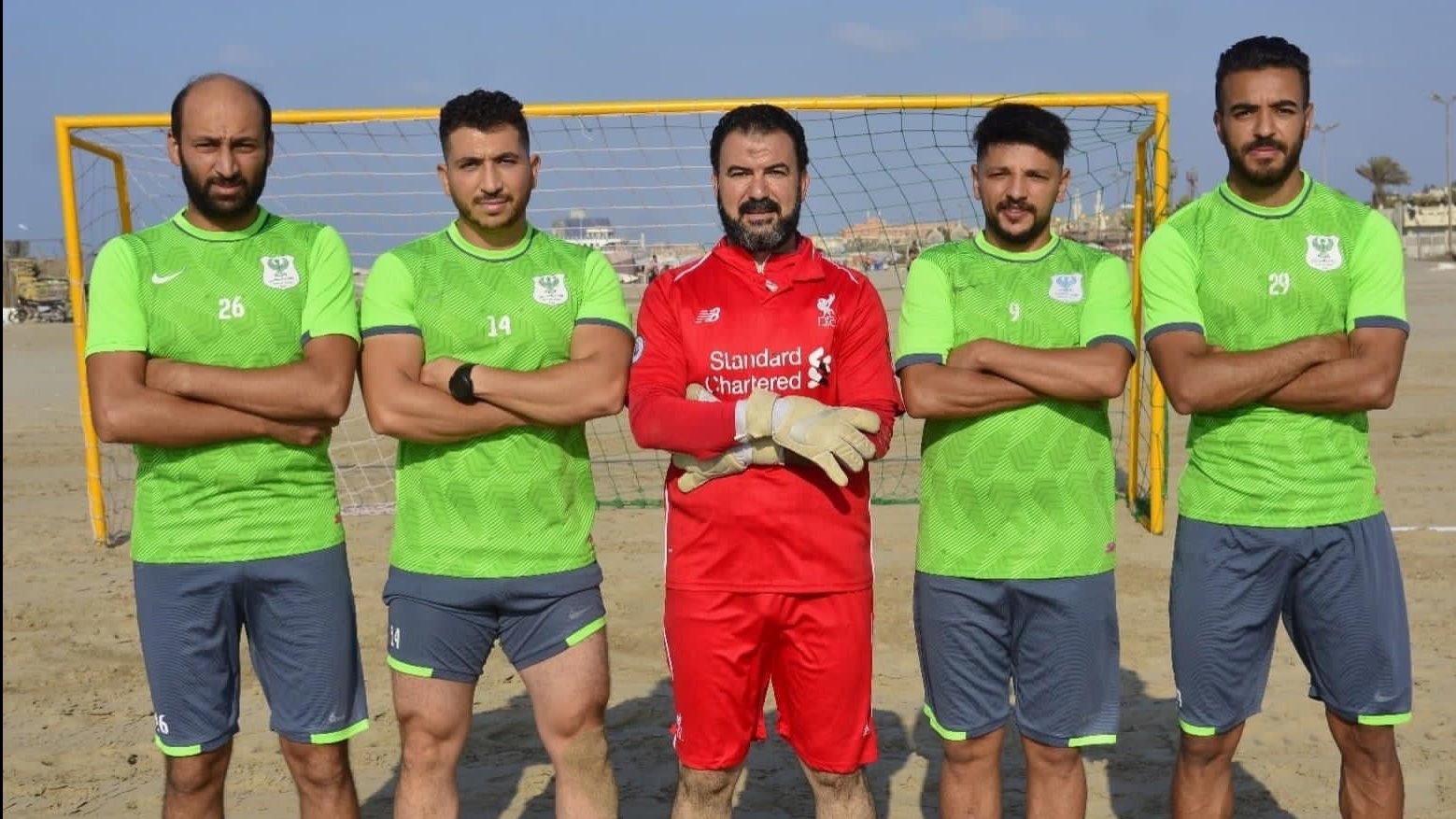 فريق المصري للكرة الشاطئية يصعد للمباراة النهائية 