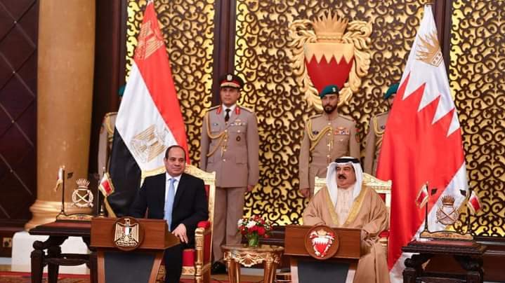 الرئيس عبدالفتاح السيسي والملك حمد بن عيسى 