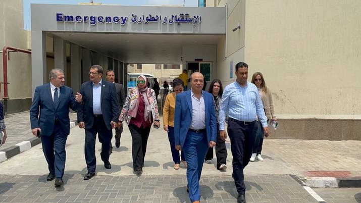 وفد صحة النواب يتفقد مستشفي الحياة بـ بورفؤاد  