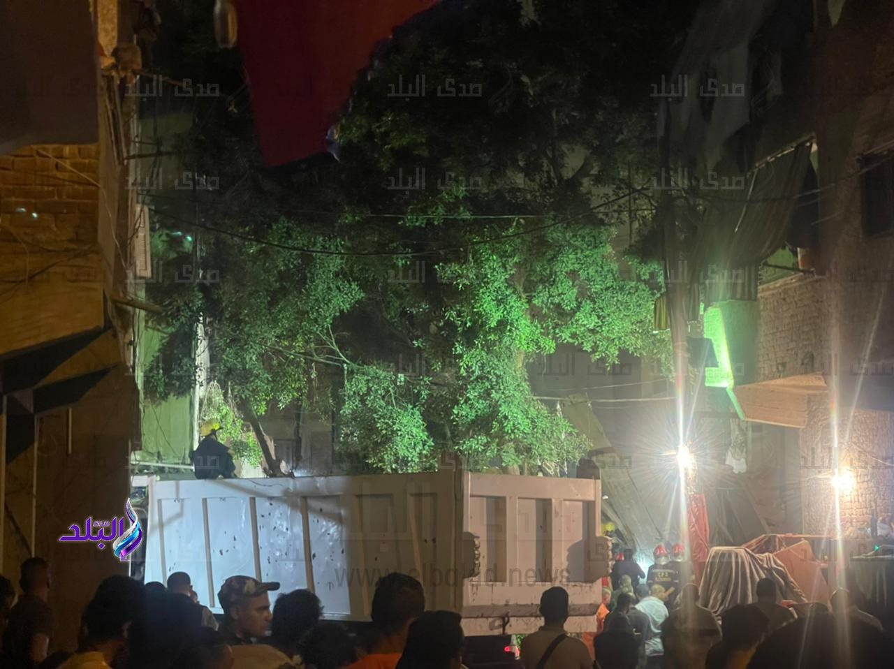 انهيار عقار اسكندرية