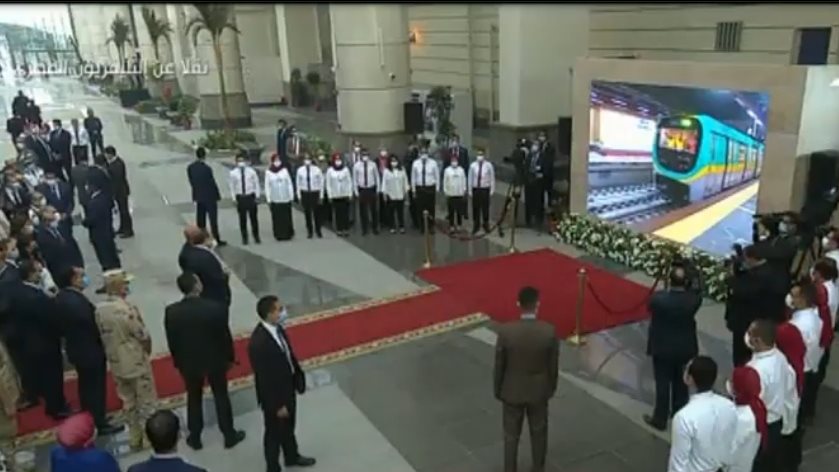 لحظة بدء التشغيل التجريبي للمرحلة الثالثة من الخط الثالث