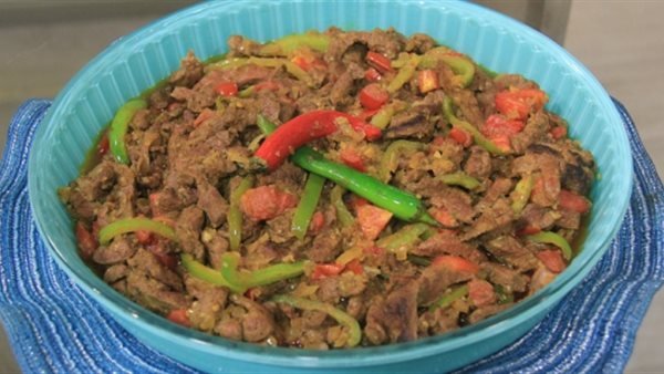طريقة عمل الكبدة الجملي بالطماطم