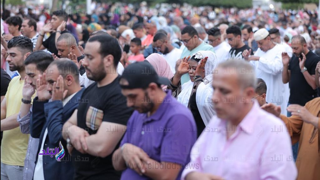 صلاة عيد الأضحى بمسجد مصطفى محمود