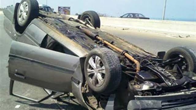 انقلاب سيارة بالمنيا 