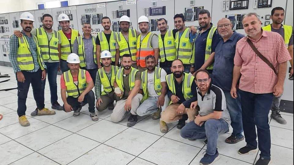 تركيب محطة كهرباء المساعيد 