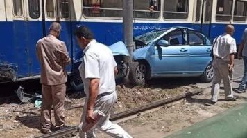 حادث تصادم بترام الرمل 