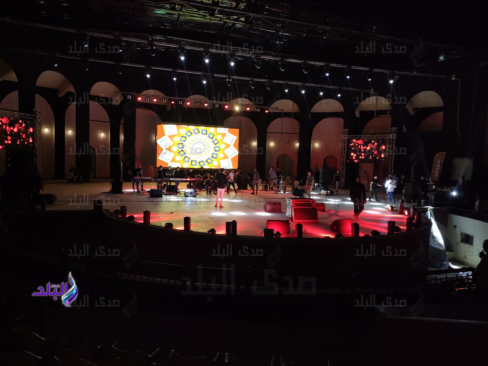 استعدادات  المسرح الروماني 