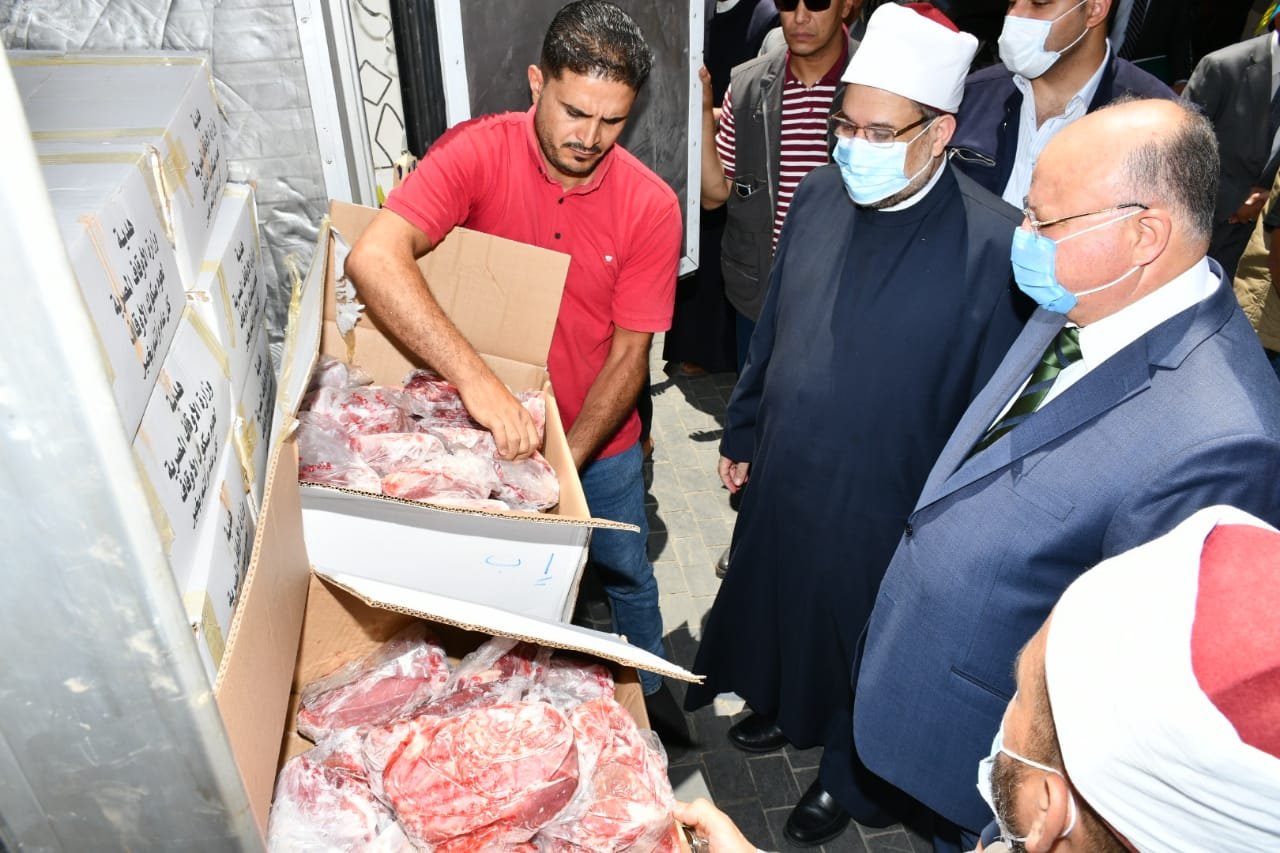 توزيع لحوم الأضاحي