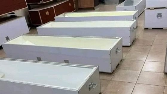 صورة لجثامين المصريين بمطار الإمارات قبل شحنهم للقاهرة 