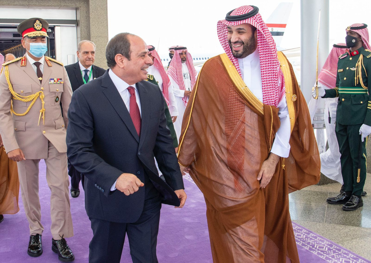 محمد بن سلمان والرئيس عبد الفتاح السيسي