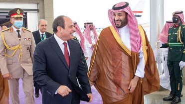 الرئيس عبدالفتاح السيسي والأمير محمد بن سلمان